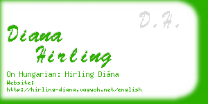 diana hirling business card