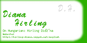 diana hirling business card